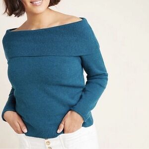 Anthropologie Turquoise Textured Sweater‎